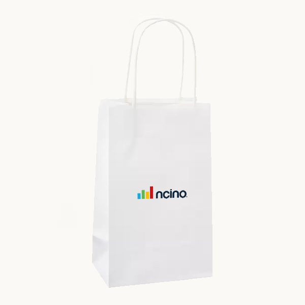 nCino White Logo Bag